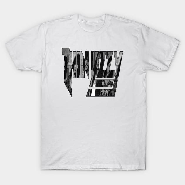 Thin Lizzy Typograph T-Shirt by Twrinkle